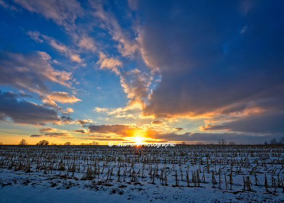 Polebridge Road Winter Sunset