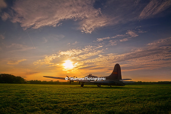 The Movie Memphis Belle at Sunset