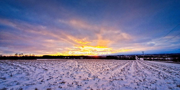 Hogmire Road Winter Sunset