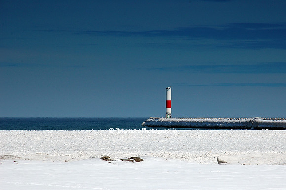 Ice Cold Pier on Lake Ontario